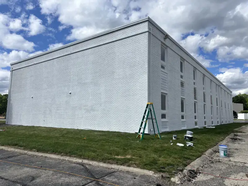 Before: exterior building