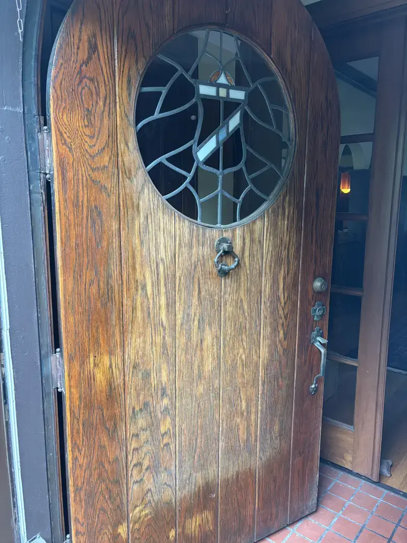 Before: exterior door