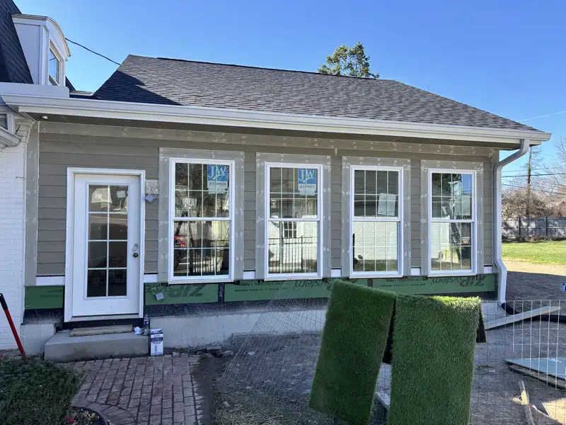Before: exterior home white